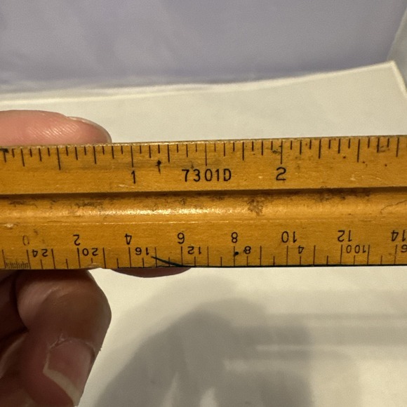 VTG‎ Boxwood Triangle Engineer Ruler 13" - Picture 9 of 9